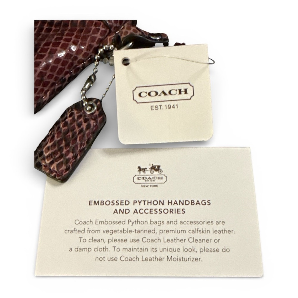 Coach Soho Embossed Python Wristlet - image 5